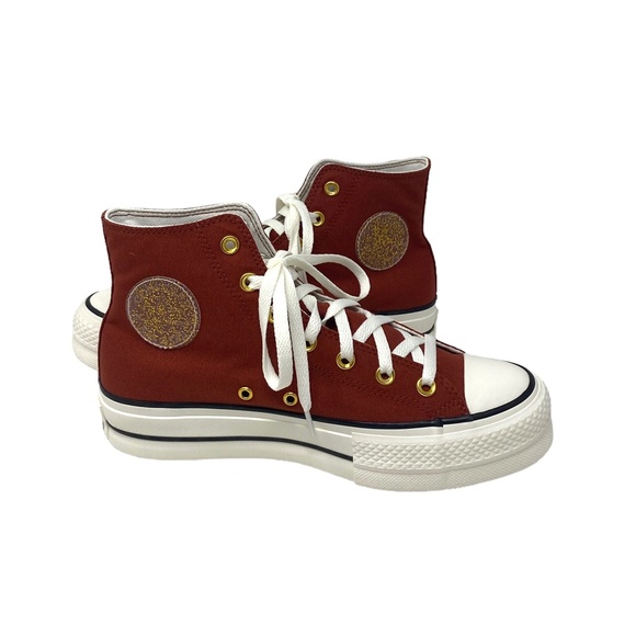 Converse Ctas Lift Platform Shoes Skate Women Brown Canvas Custom 171209C-WBGGS - Picture 5 of 11